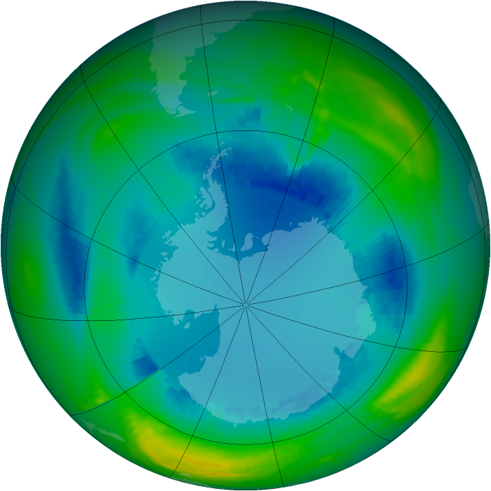 Ozone Map 1991-08-14